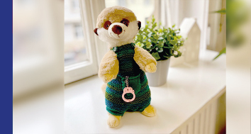 Maskottchen Toni des Eltern-Kind-Projekts Chance, Straffälligenhilfe Verein für Jugendhilfe Karlsruhe
