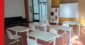 Klassenzimmer des Beschulungsangebots Re-Start des Vereins für Jugendhilfe Karlsruhe